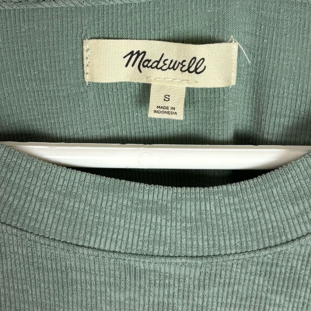 Madewell Eastover Pocket Tee Size Small Frosted Willow Green Relaxed - Picture 4 of 6